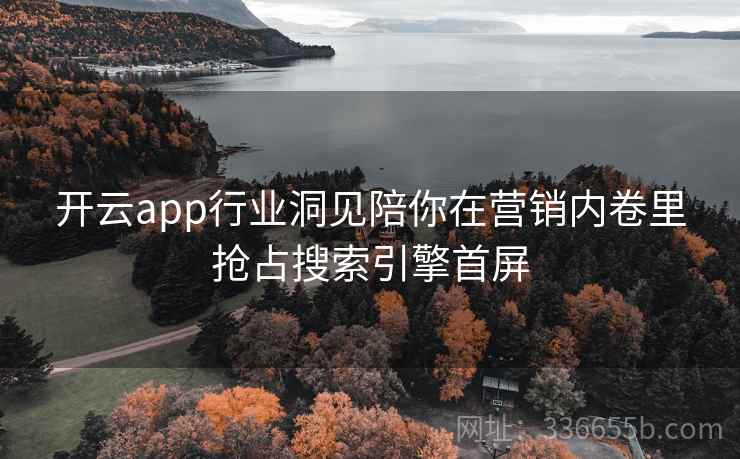 开云app行业洞见陪你在营销内卷里抢占搜索引擎首屏 开云app行业洞见陪你在营销内卷里抢占搜索引擎首屏